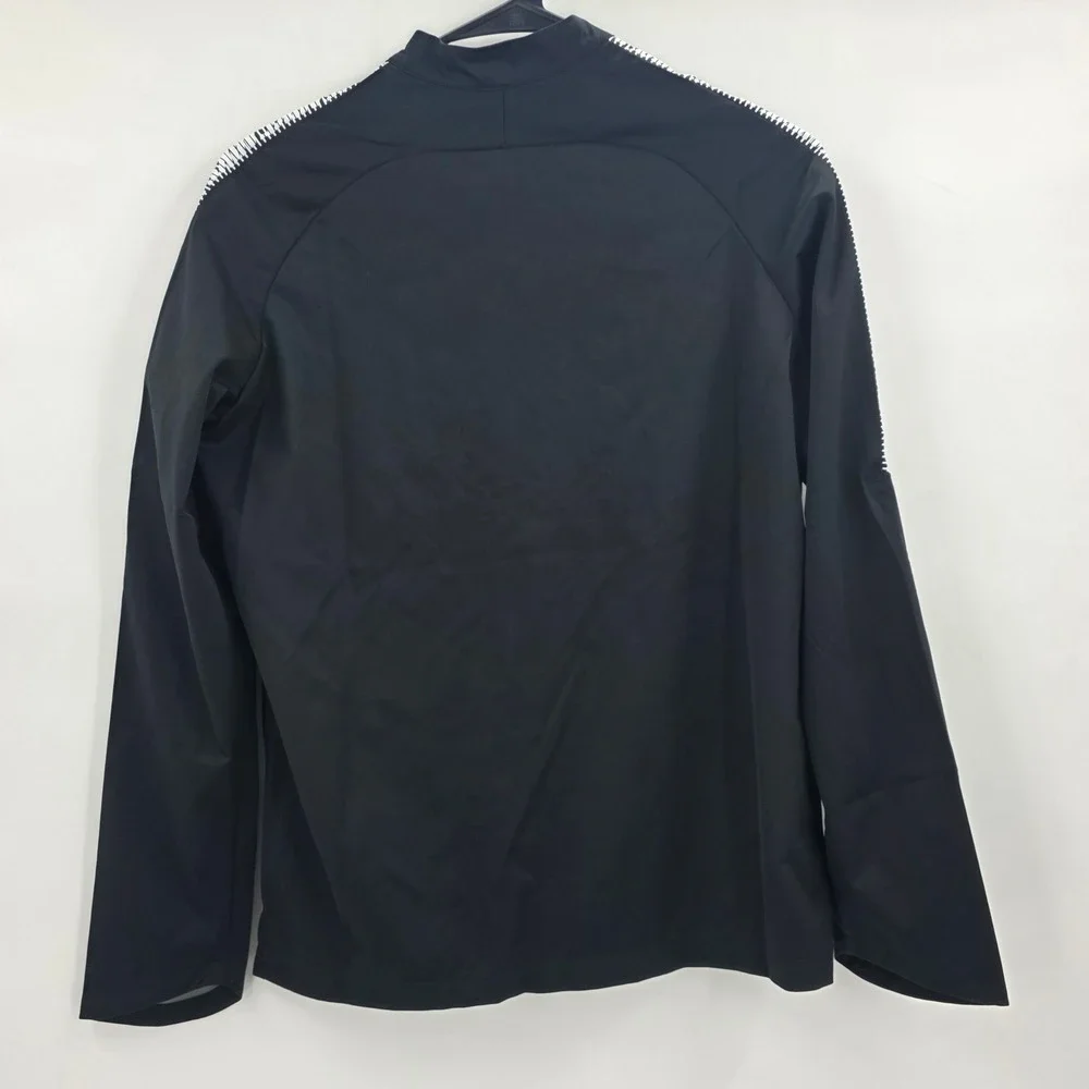 NIKE SHIELD SOCCER 1/4 ZIP YOUTH BOYS LARGE BLACK WHITE PERFORMANCE MOCK NEW!!